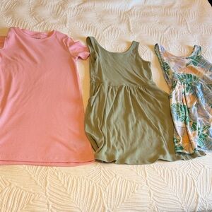 Lot of 3 little girl size S 6-7 dresses Old Navy/Cat and Jack